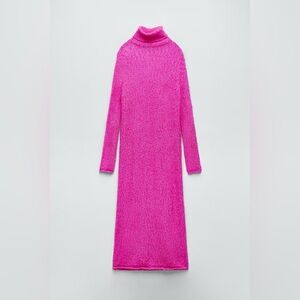 NWT Zara High Collar Knit Dress